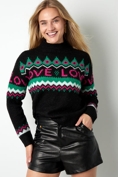 Holly Jolly Heart Sweater