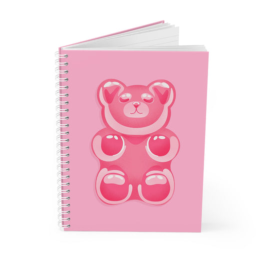 Pink Gummy Bear - Sassy Scribbles Spiral Notebook