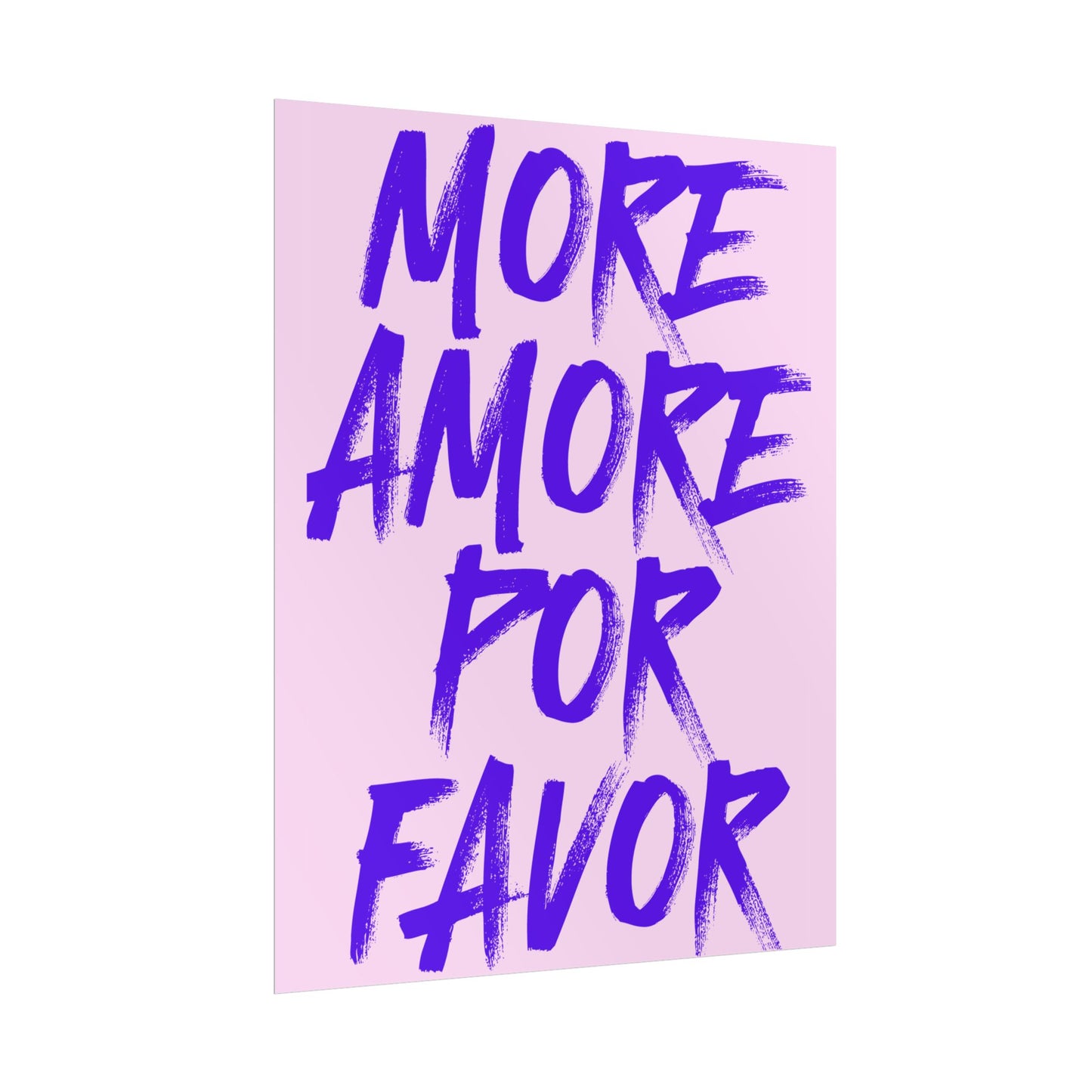 Mehr Amore Por Favor (Lavendel) - Poster