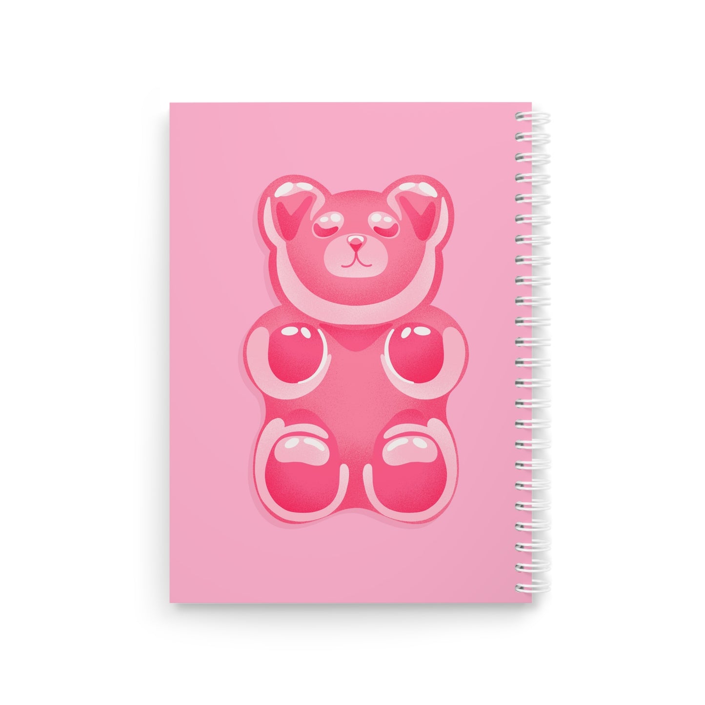 Pink Gummy Bear - Sassy Scribbles Spiral Notebook