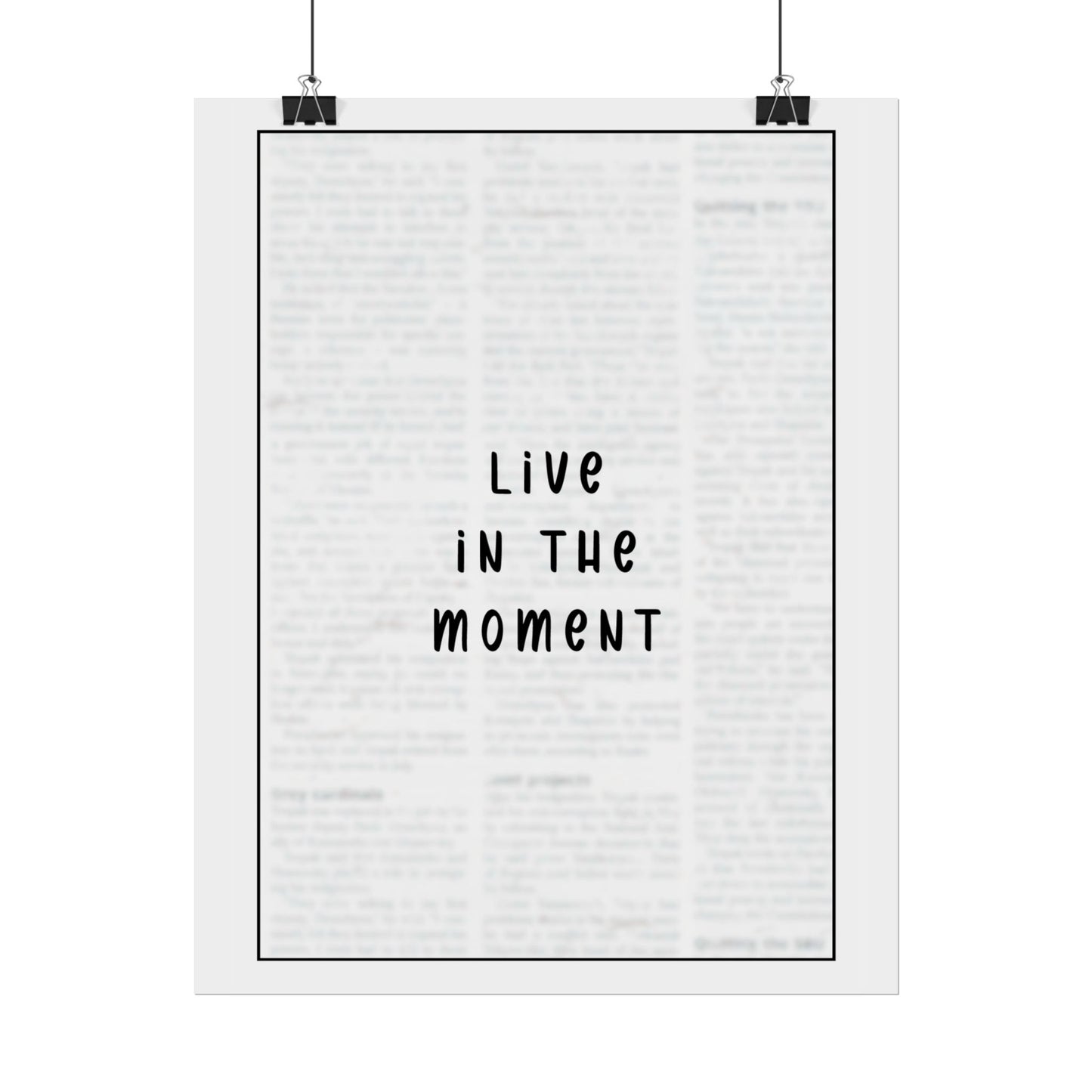 Live in the Moment - Poster