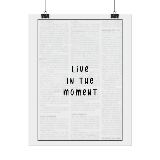 Live in the Moment - Poster