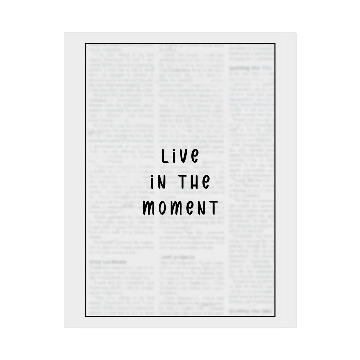 Live in the Moment - Poster