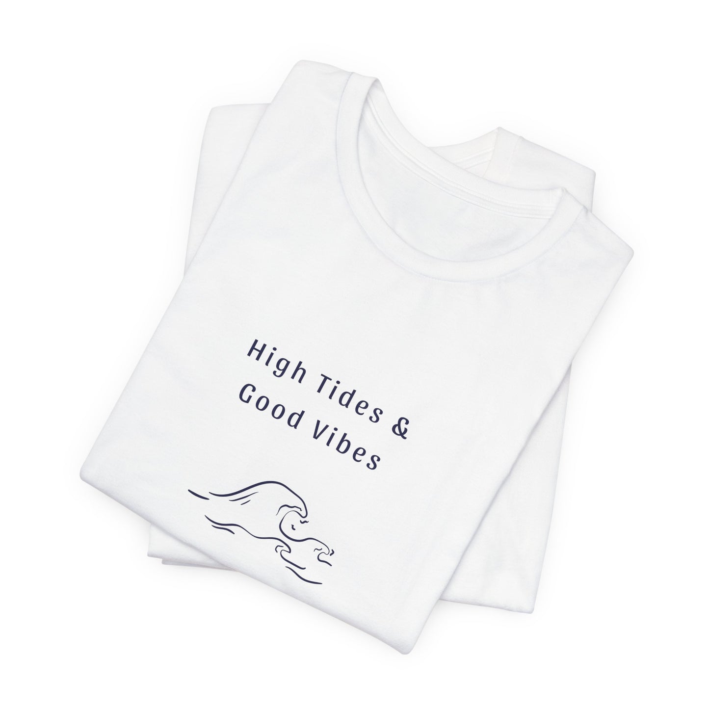 High Tides | Graphic White Tee | Organic Unisex T Shirt