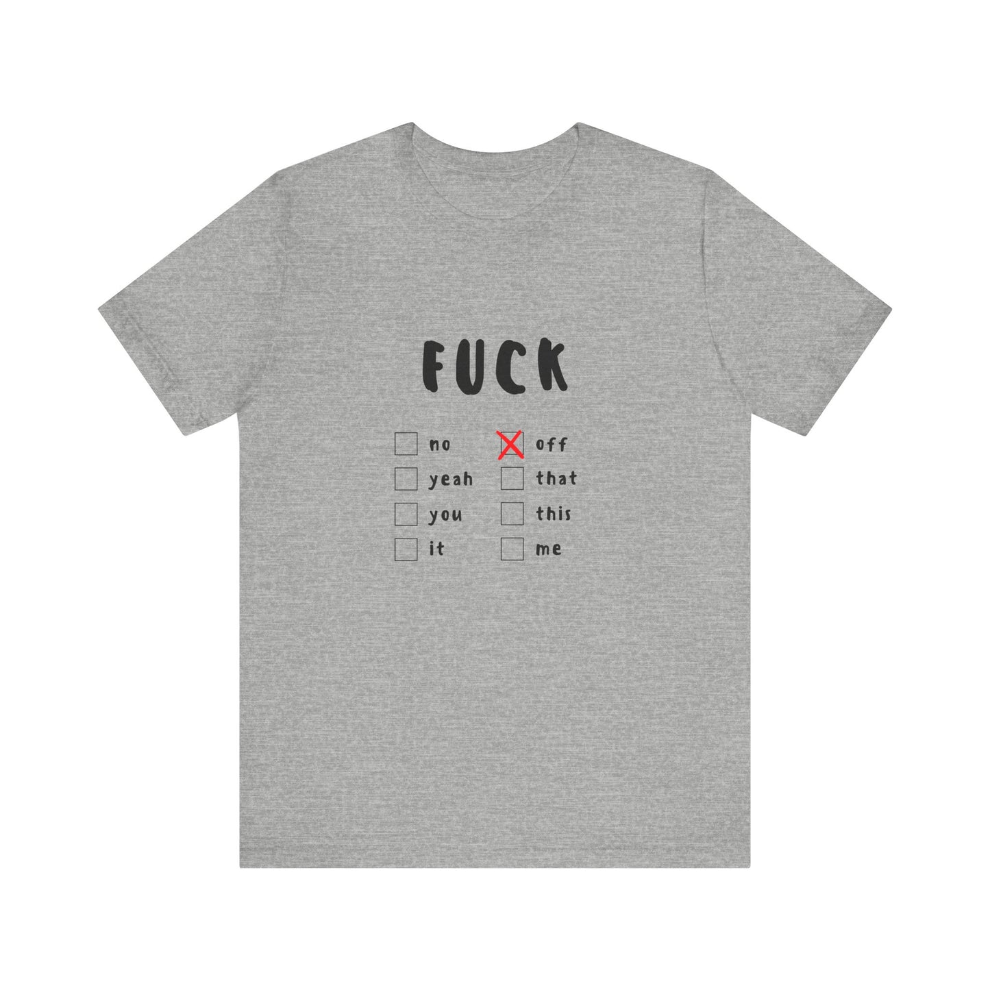 F*ck Off | Graphic White Tee |  Retro Tee | Organic Unisex T Shirt