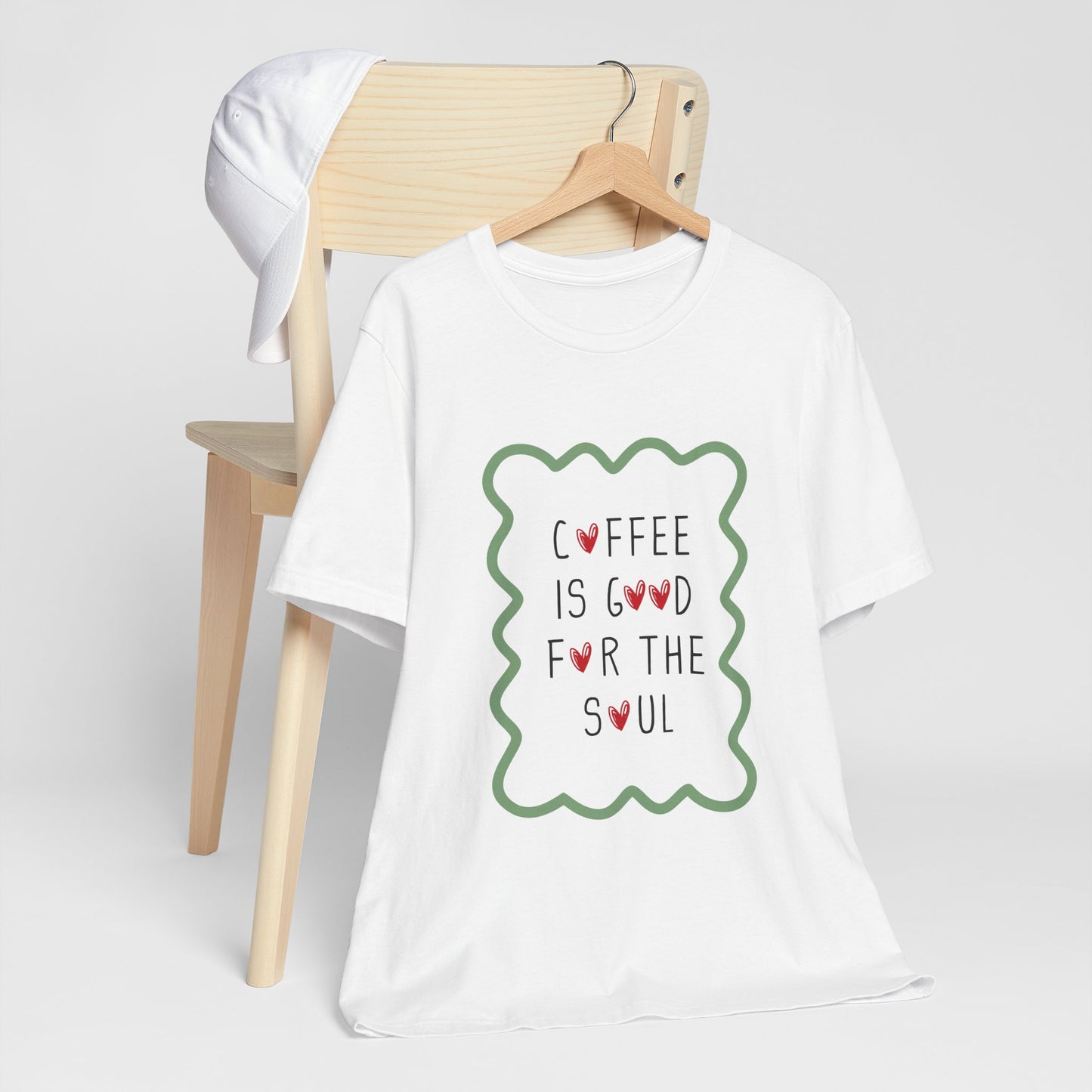 Coffee is Good for the Soul | Retro Tee | Organic Unisex T Shirt