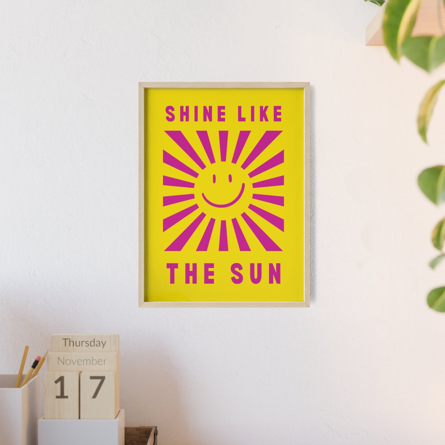 Shine Like The Sun ( Sunshine Yellow ) - Frame