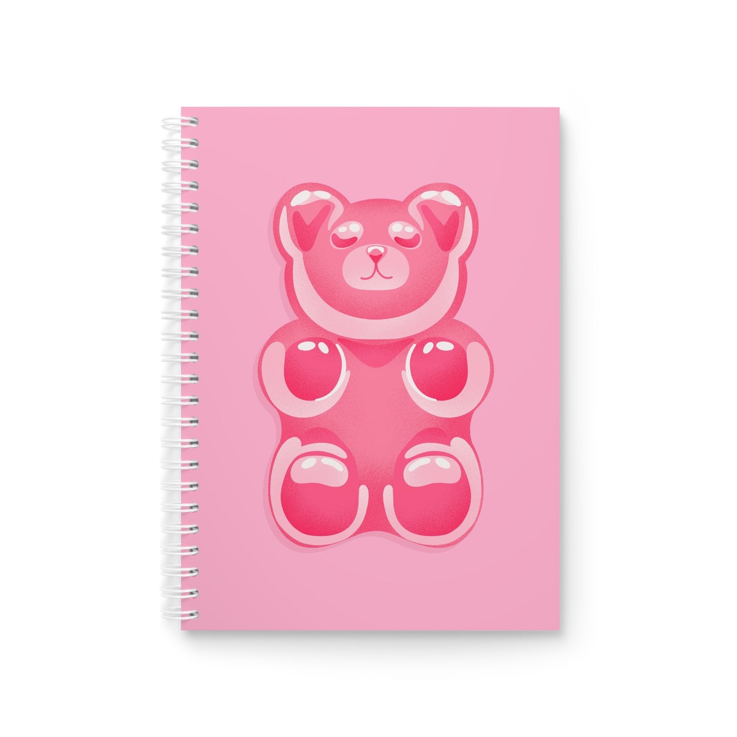 Pink Gummy Bear - Sassy Scribbles Spiral Notebook