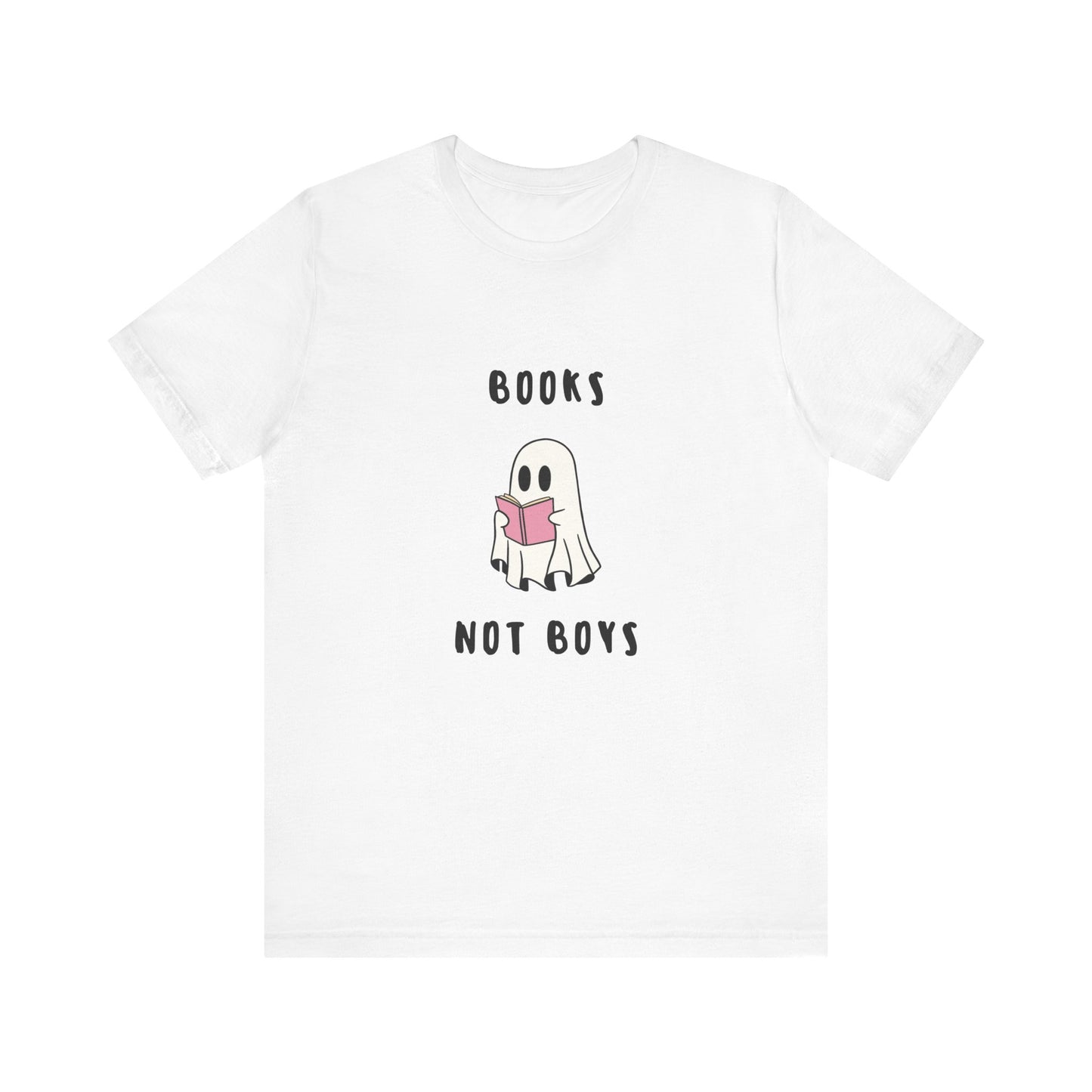 Books not Boys ( Pink ) | Retro Tee | Organic Unisex T Shirt