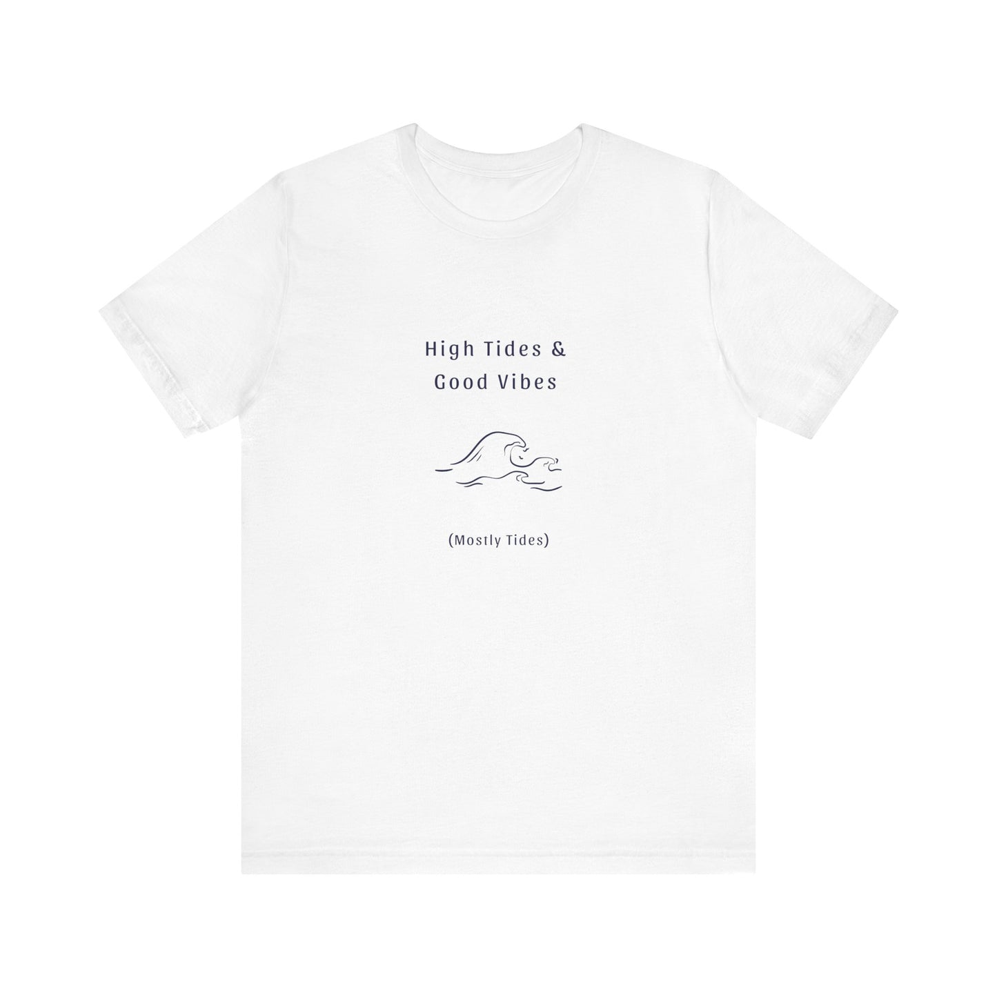 High Tides | Graphic White Tee | Organic Unisex T Shirt