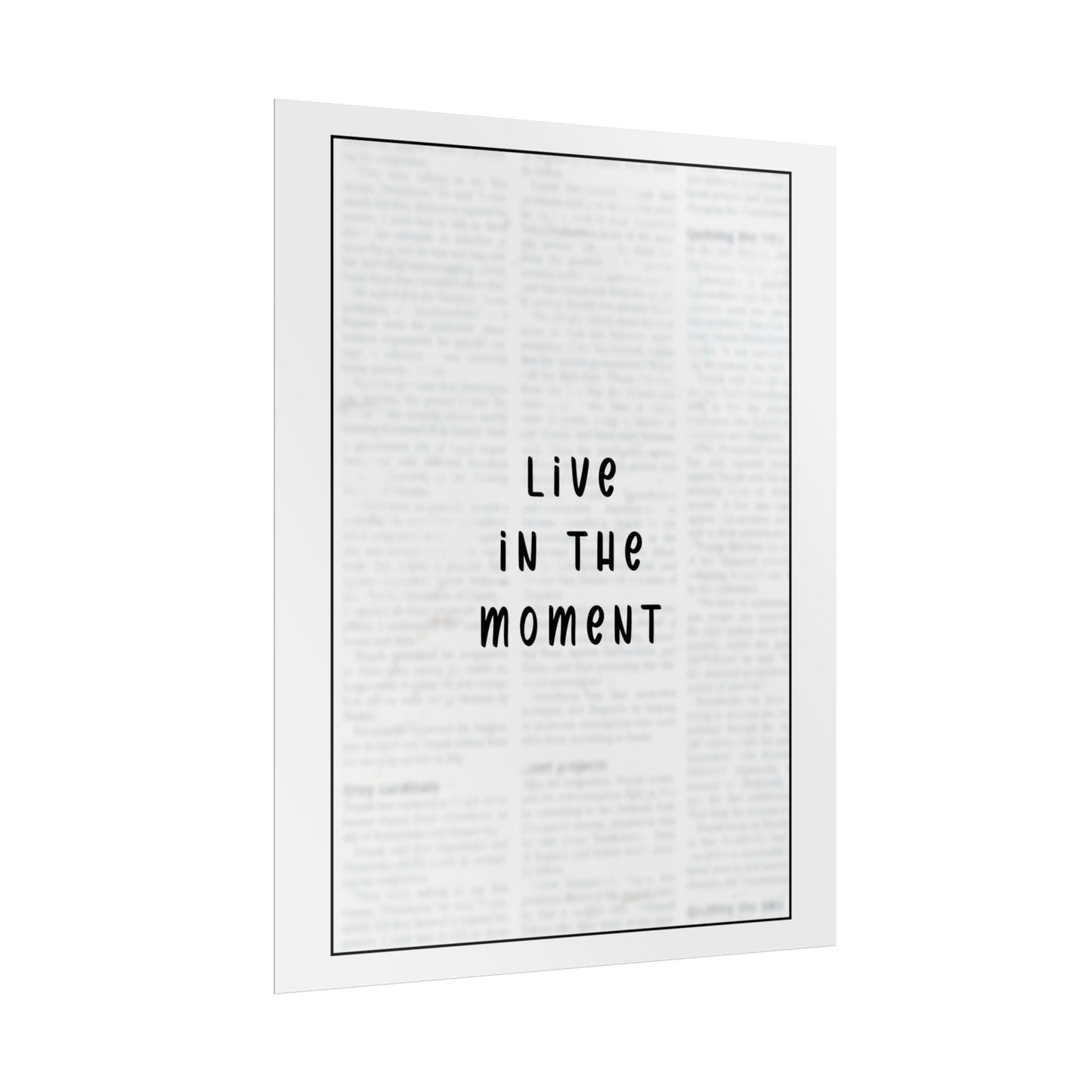 Live in the Moment - Poster