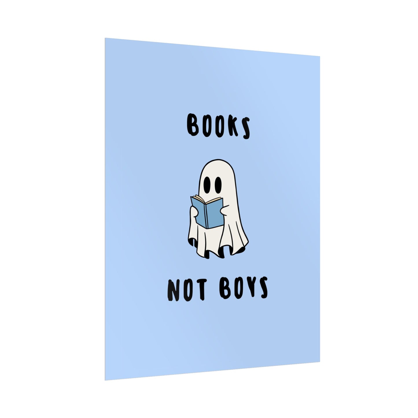 Books not Boys ( Blue ) - Poster