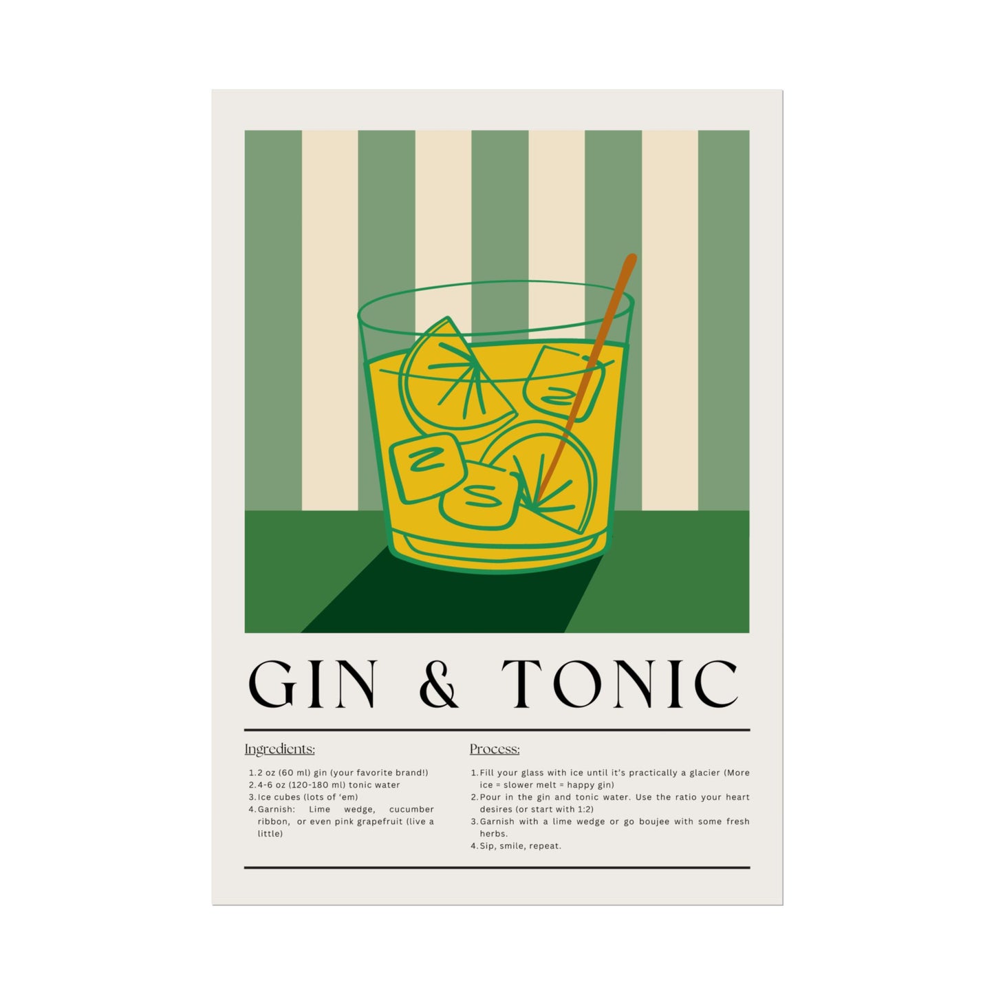 Gin & Tonic - Poster