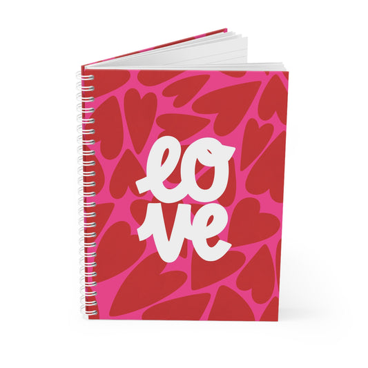 LOVE - Sassy Scribbles Spiral Notebook