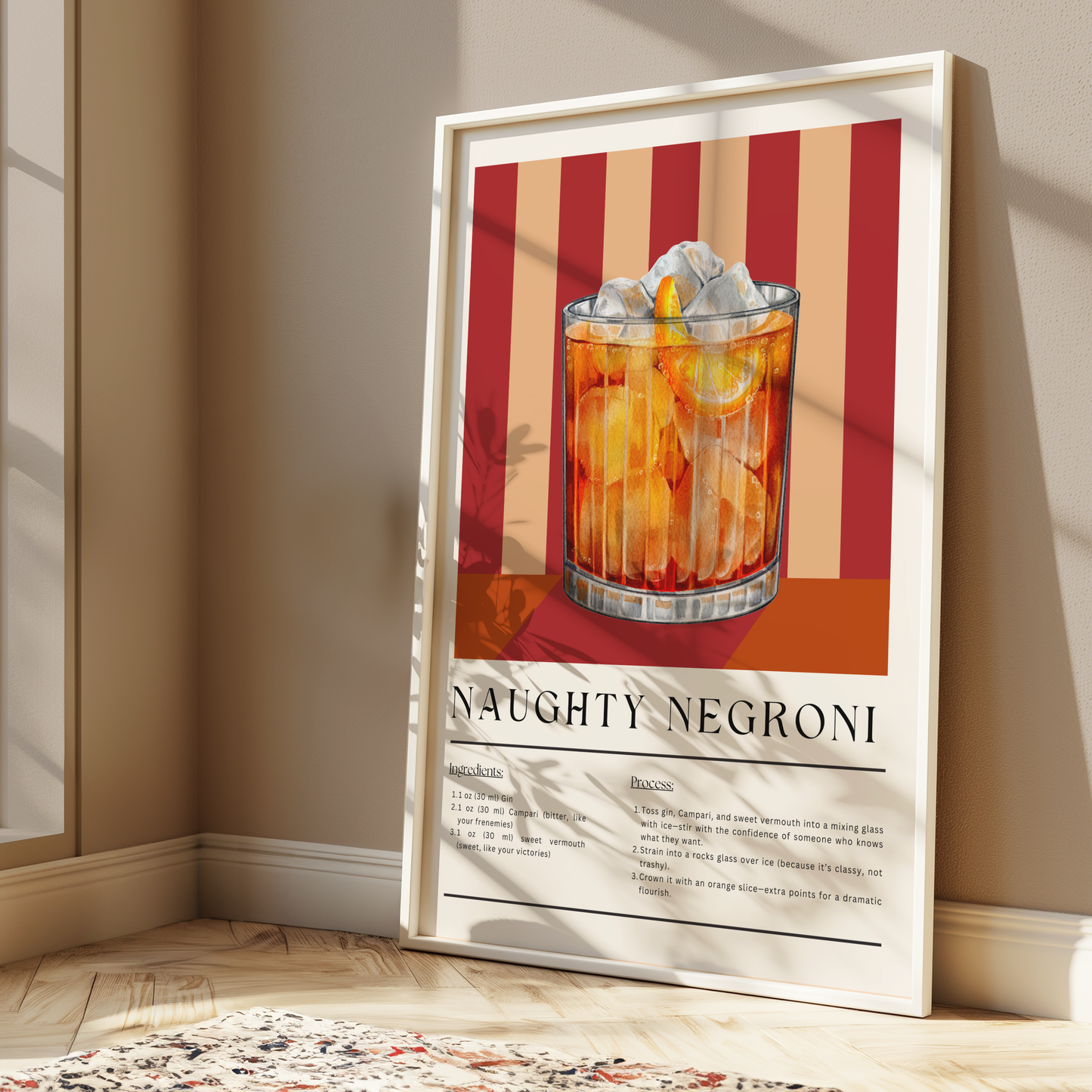 Naughty Negroni Cocktail Digital