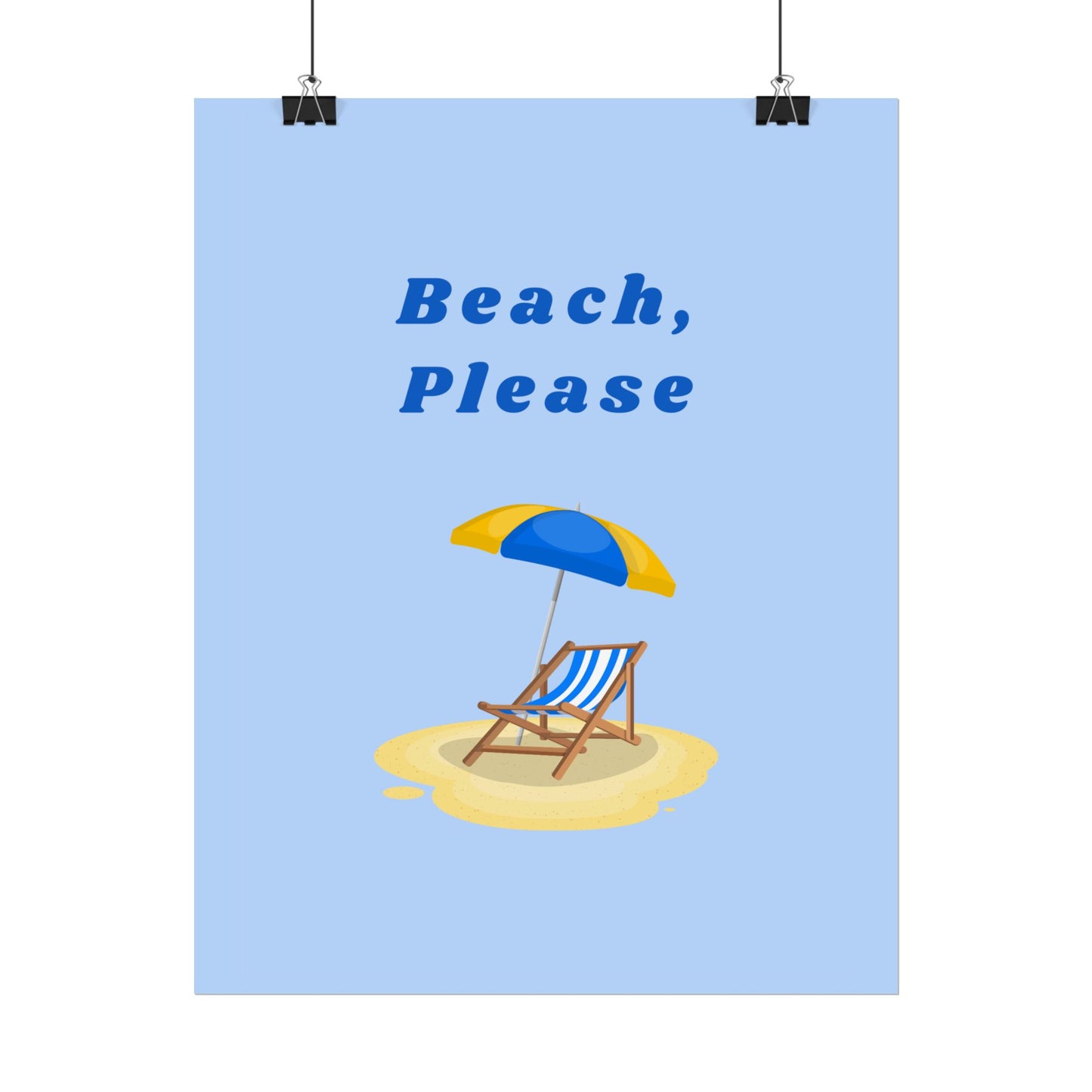 Beach, Please - Poster