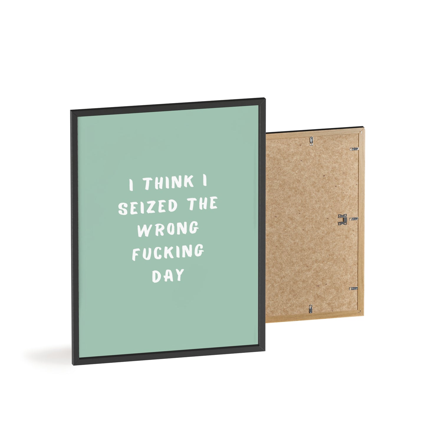 I Think I Seized The Wrong F*cking Day ( Sage Green ) - Frame