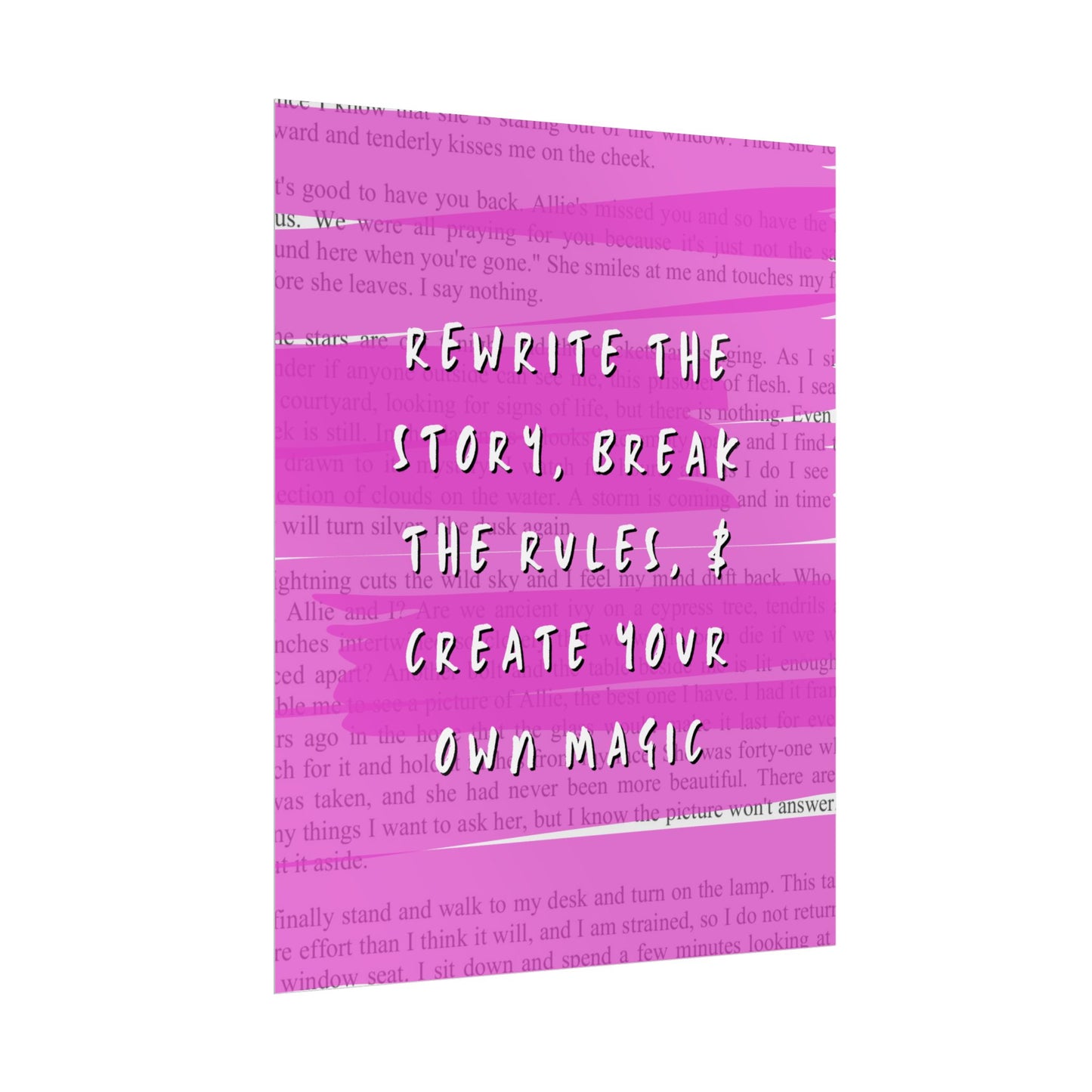 Break the Rules & Create Your Own Magic - Poster