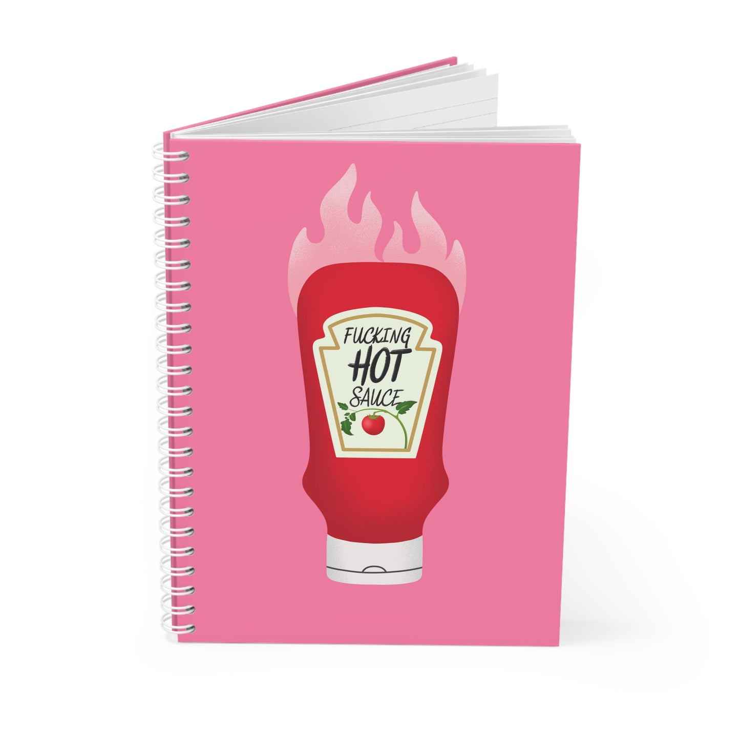 Hot Sauce - Sassy Scribbles Spiral Notebook