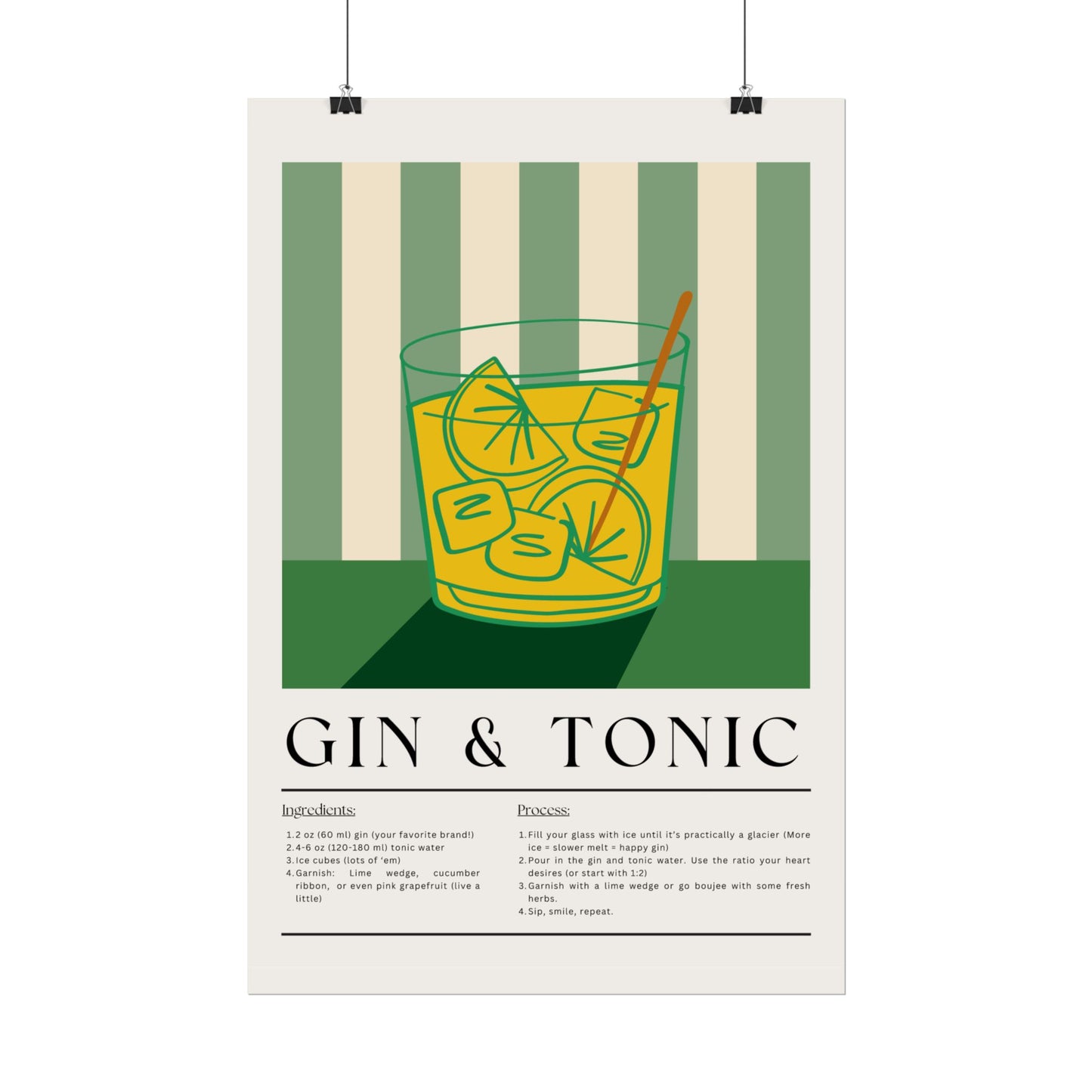 Gin & Tonic - Poster