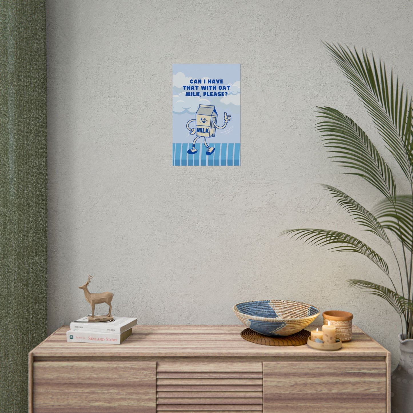 Can I Have That with Oat Milk, Please? ( Blue ) - Poster