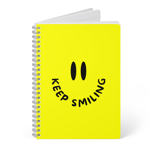 Keep Smiling - Sassy Scribbles Spiral Notebook