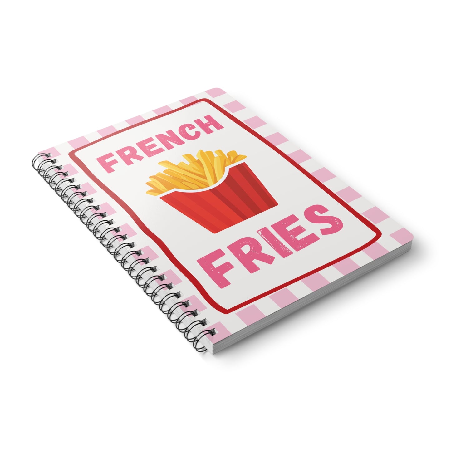 French Fries - Sassy Scribbles Spiral Notebook