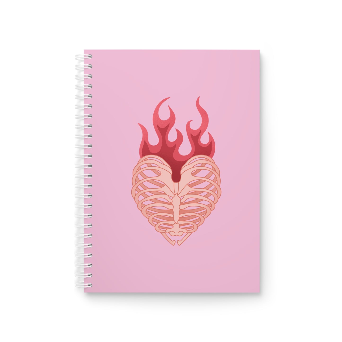 Heart on Fire - Sassy Scribbles Spiral Notebook