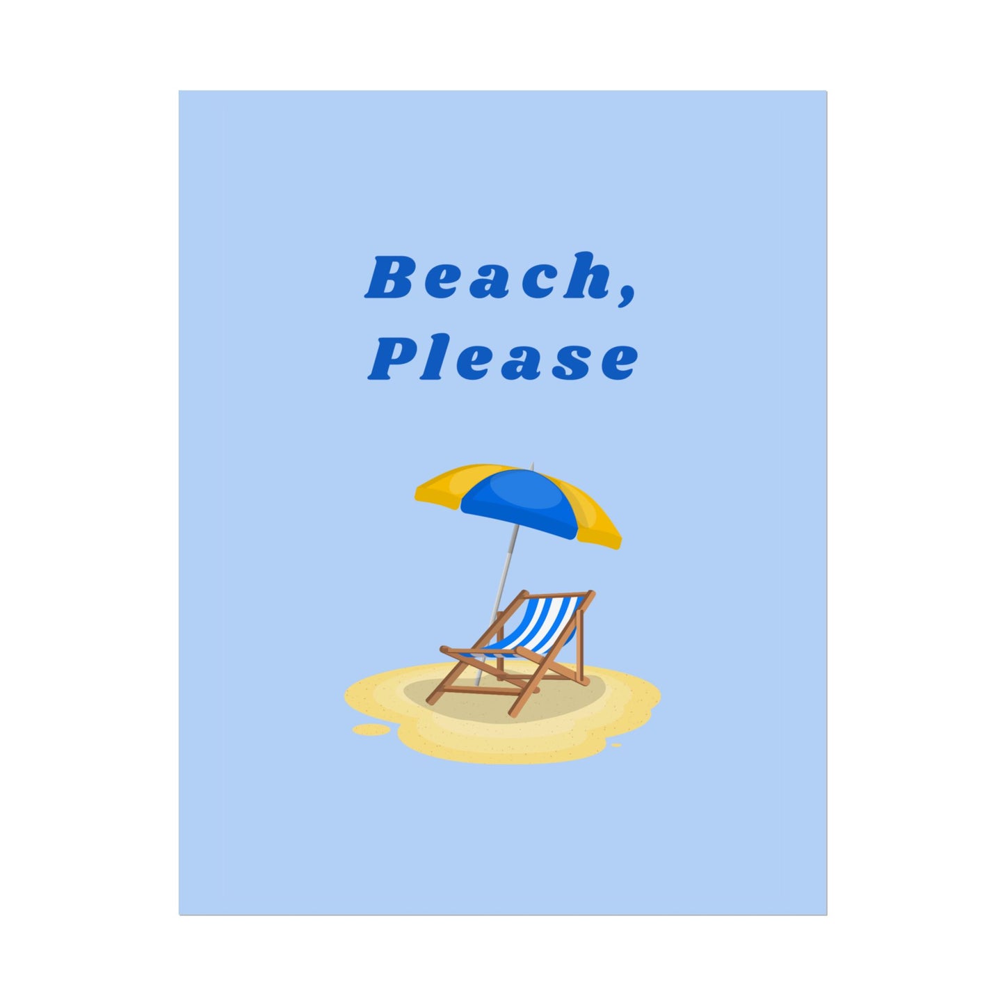 Beach, Please - Poster