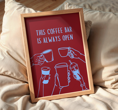 This Coffee Bar Is Always Open