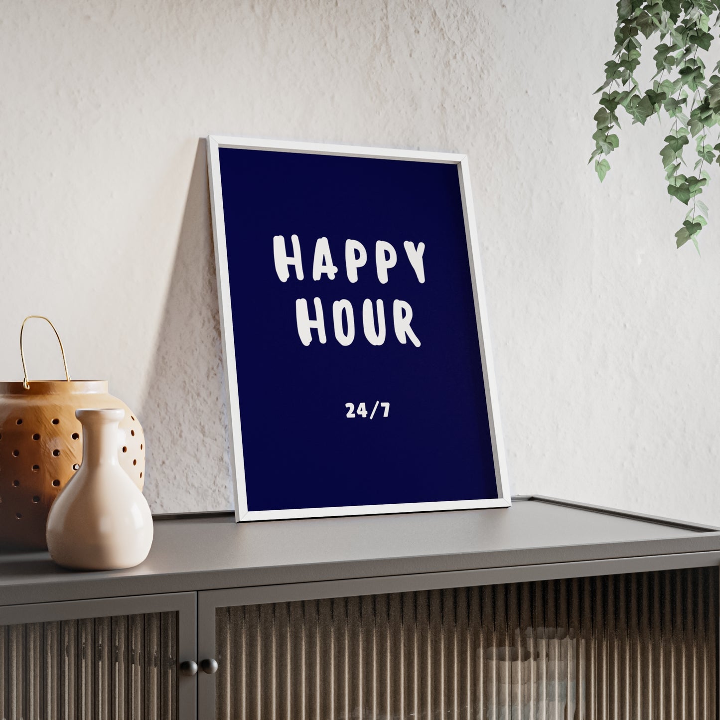 Happy hour 24/7 ( Ink Blue ) - Frame