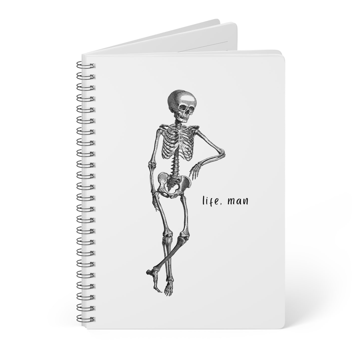 Life, Man - Sassy Scribbles Spiral Notebook