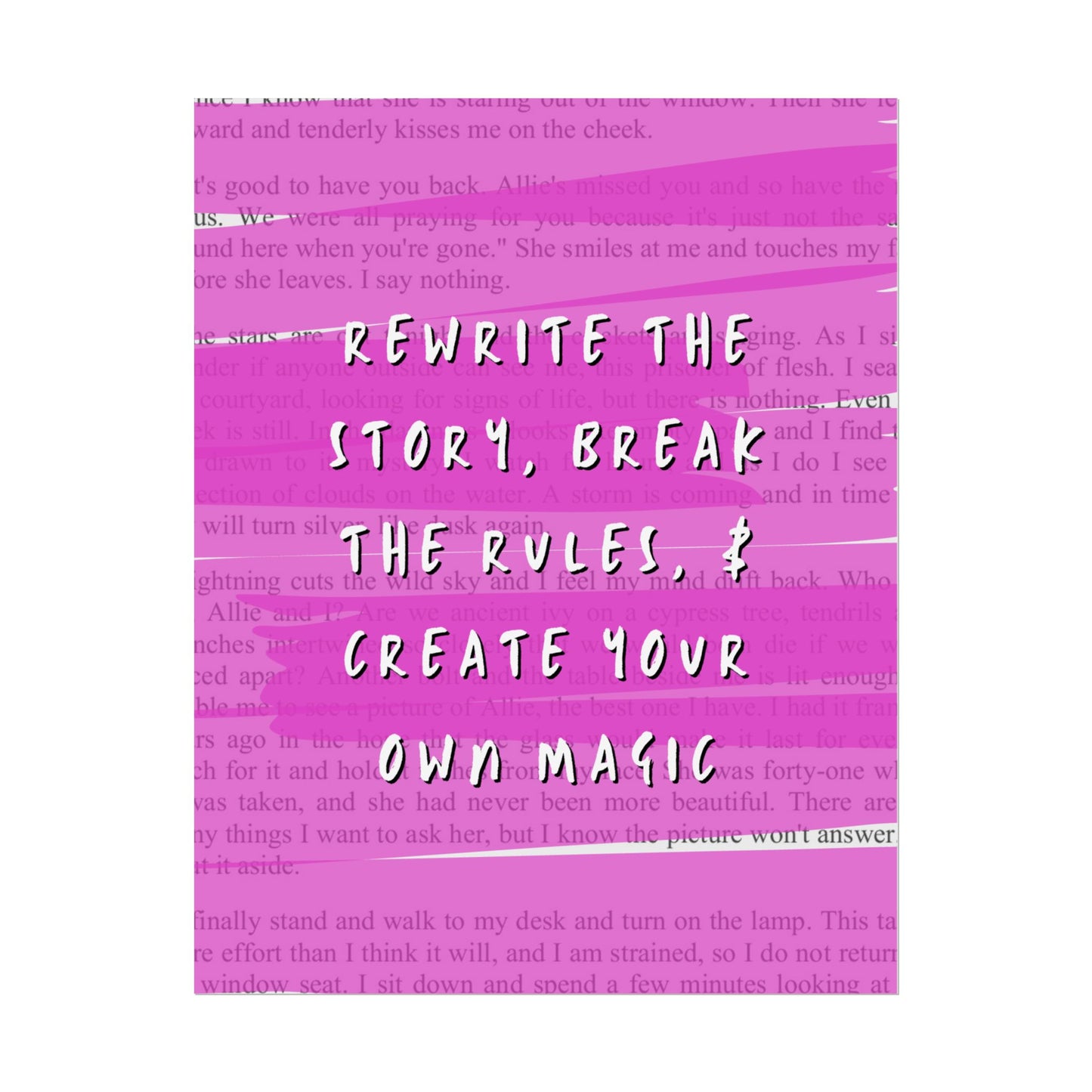 Break the Rules & Create Your Own Magic - Poster