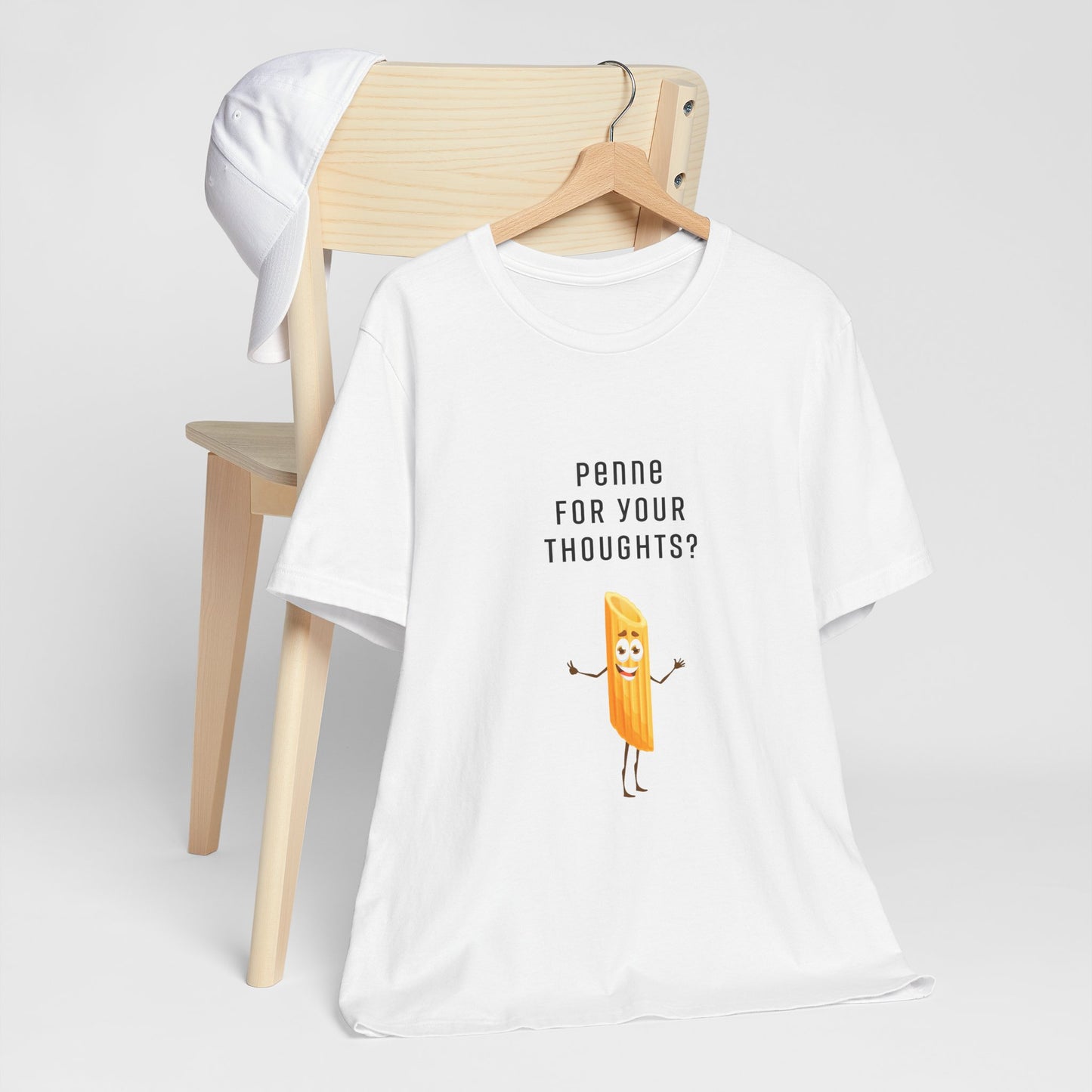 Penne for your Thoughts? | Retro Tee | Organic Unisex T Shirt