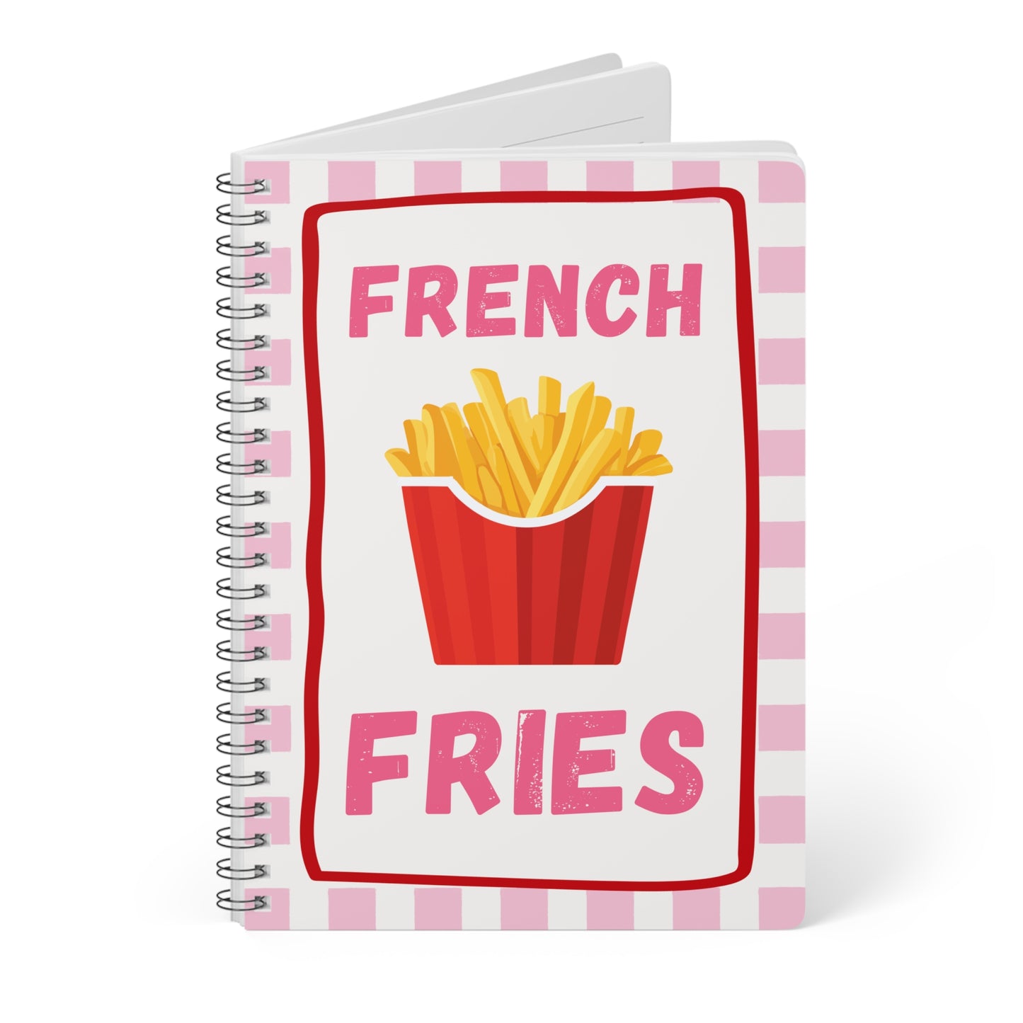 French Fries - Sassy Scribbles Spiral Notebook