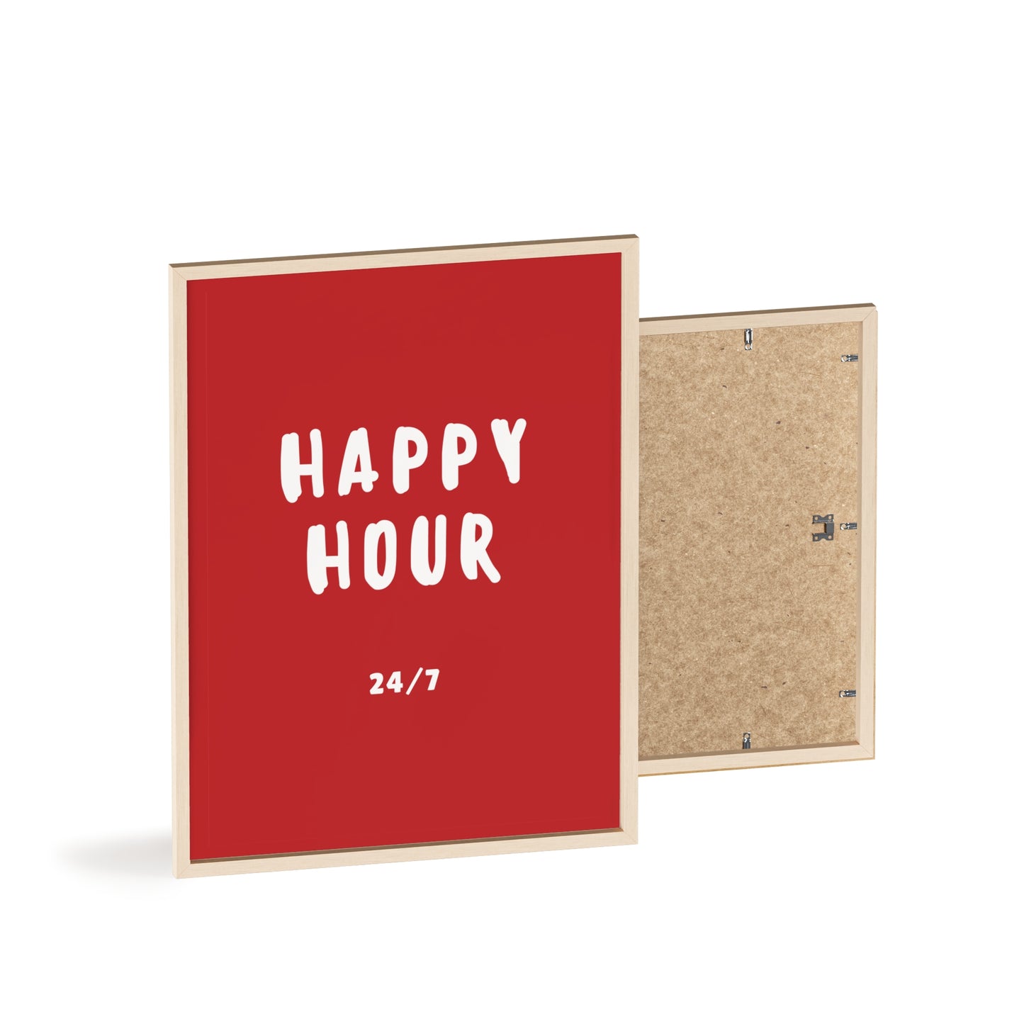 Happy Hour 24/7 (Karminrot) - Rahmen