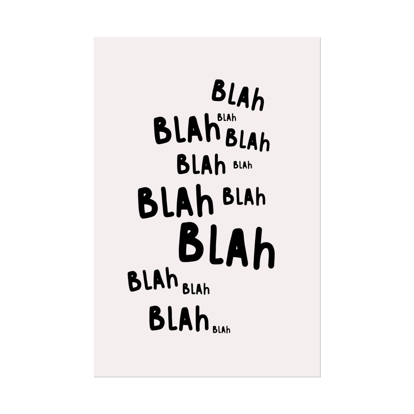 Blah Blah Blah ( Neutral ) - Poster