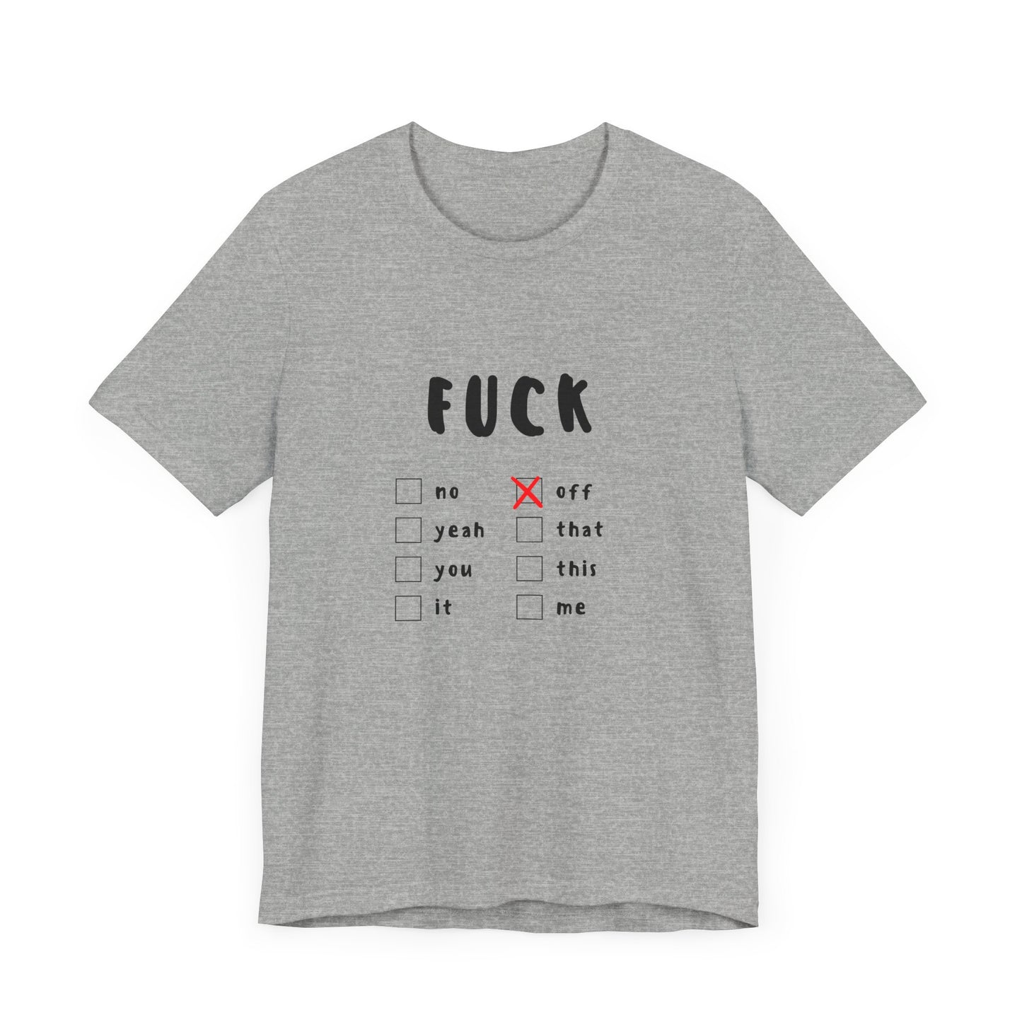 F*ck Off | Graphic White Tee |  Retro Tee | Organic Unisex T Shirt