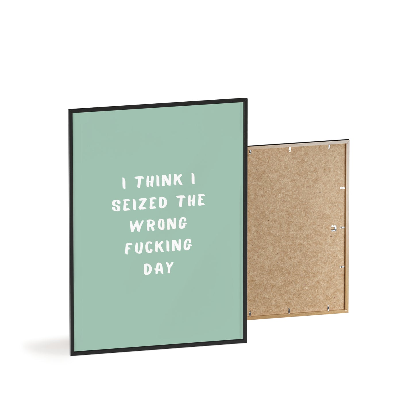 I Think I Seized The Wrong F*cking Day ( Sage Green ) - Frame