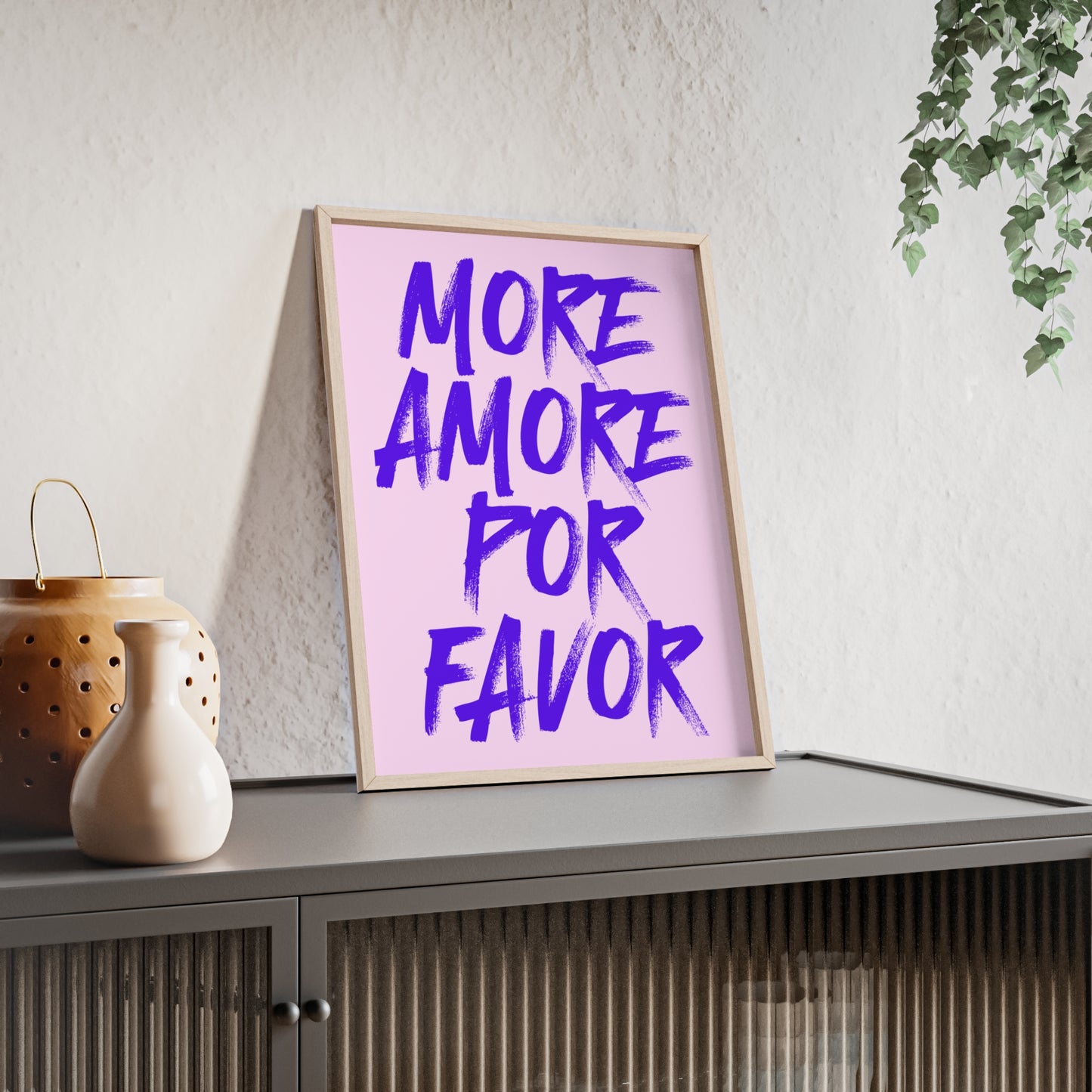 More Amore Por Favor ( Lavendar ) - Frame