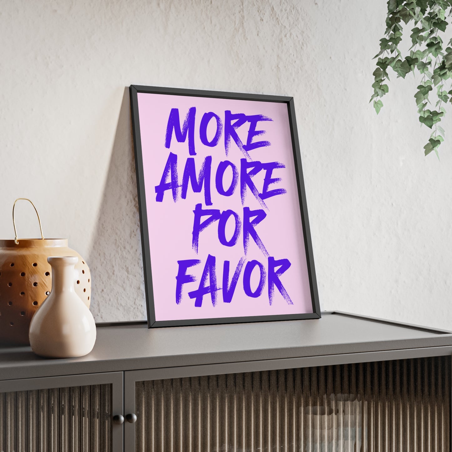 More Amore Por Favor ( Lavendar ) - Frame