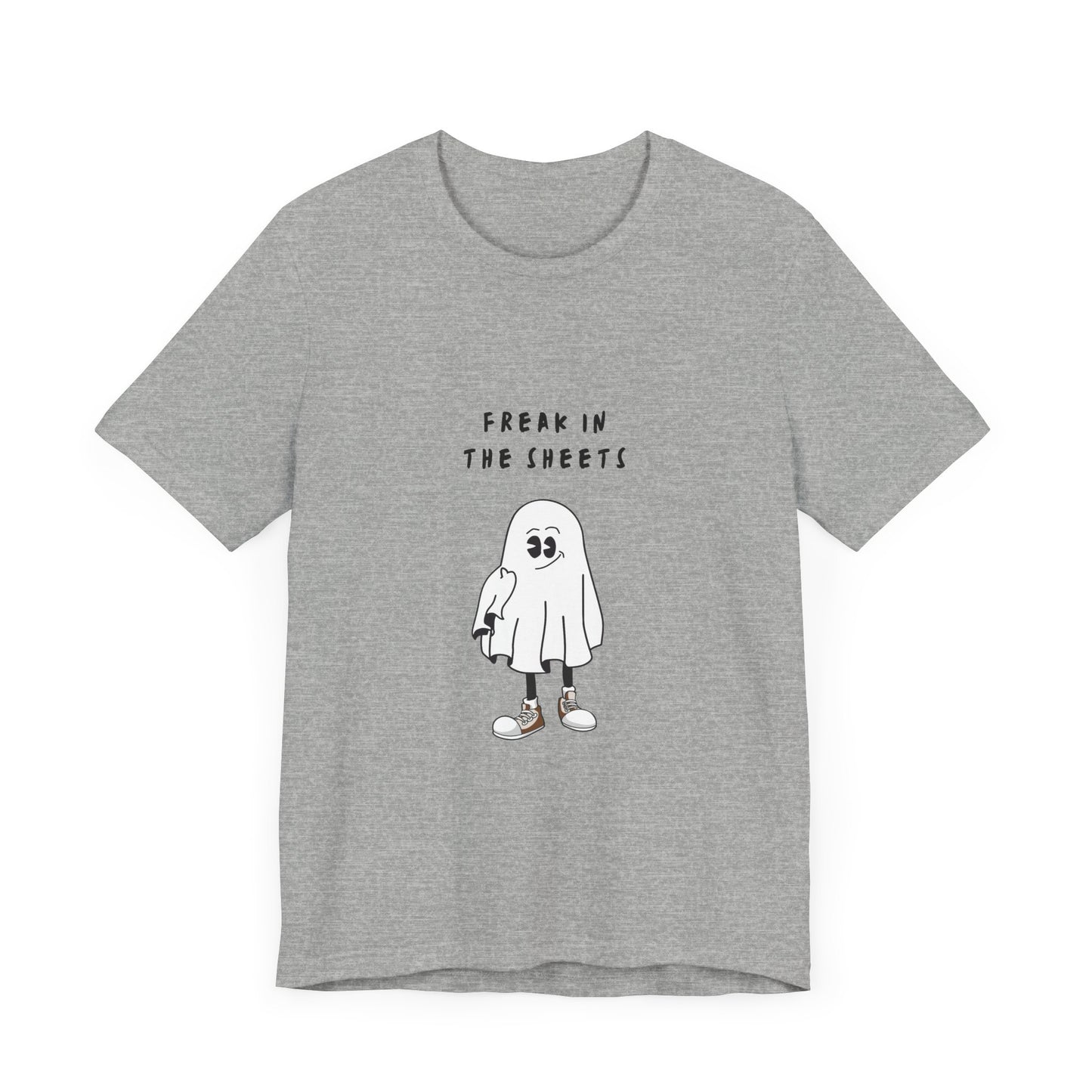 Freak in The Sheets | White Graphic Tee | Organic Unisex T Shirt