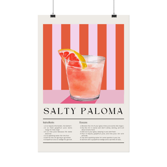 Spicy Paloma Cocktail - Poster