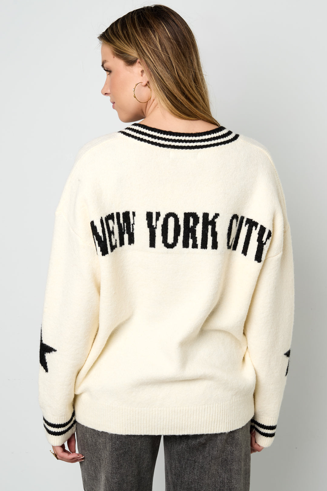 Big Apple Varsity Knit Sweater