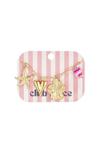 Stainless Steel Charm Bracelets Heart Casual Holiday/Beach Simple Series Women's jewelry
