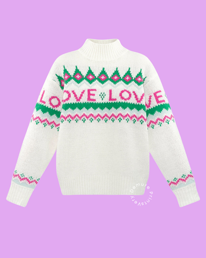 Holly Jolly Heart Sweater