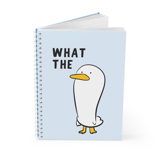 What the F*ck ( Blue ) - Sassy Scribbles Spiral Notebook