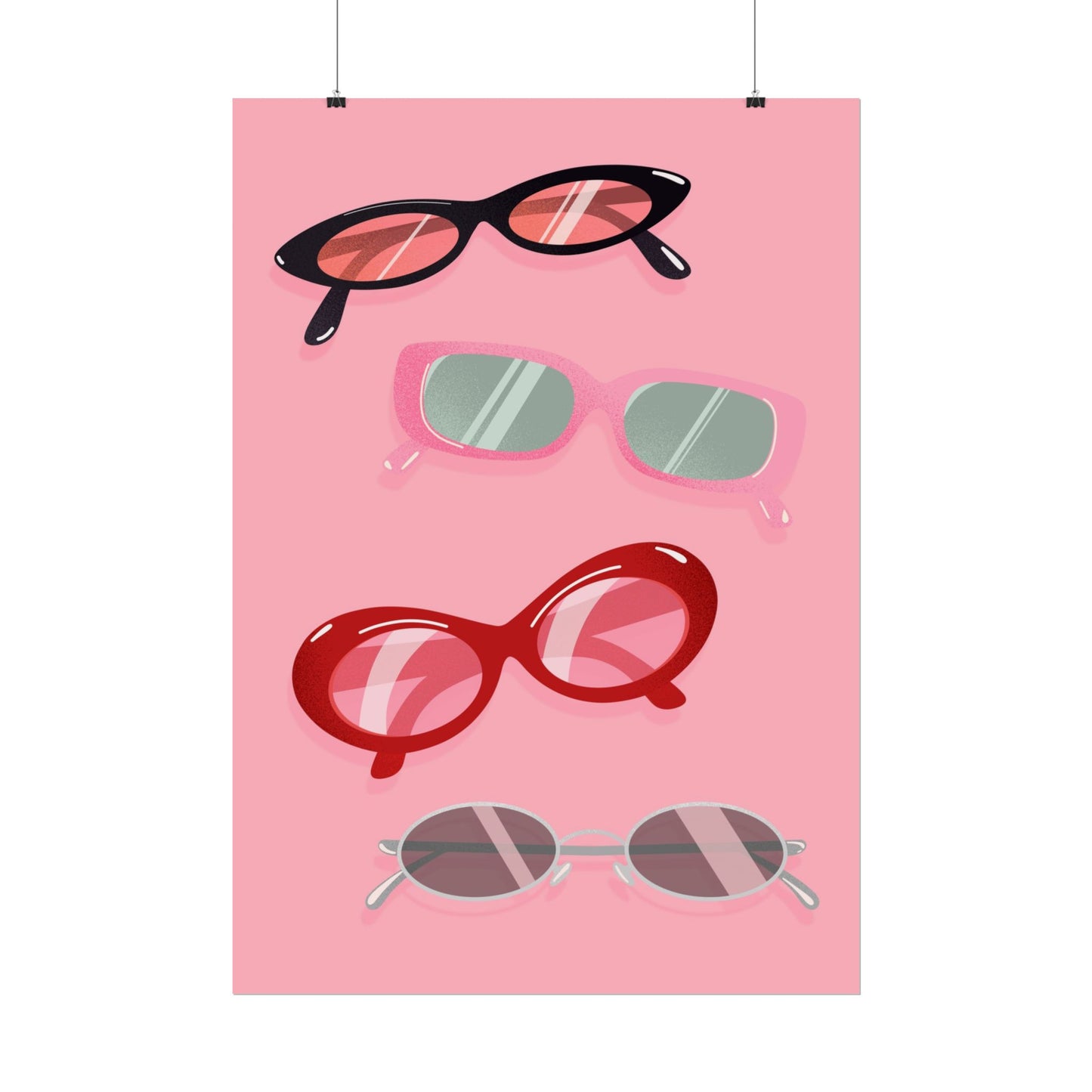 Sunglasses Squad – Pink Poster