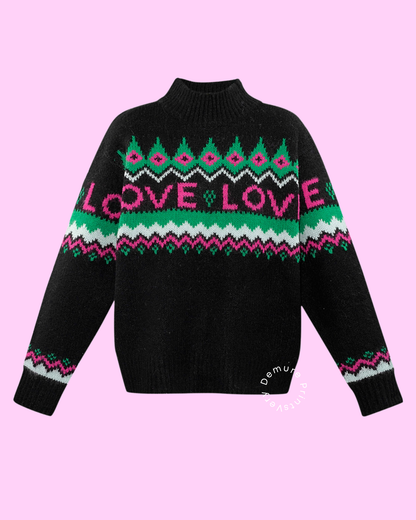 Holly Jolly Heart Sweater