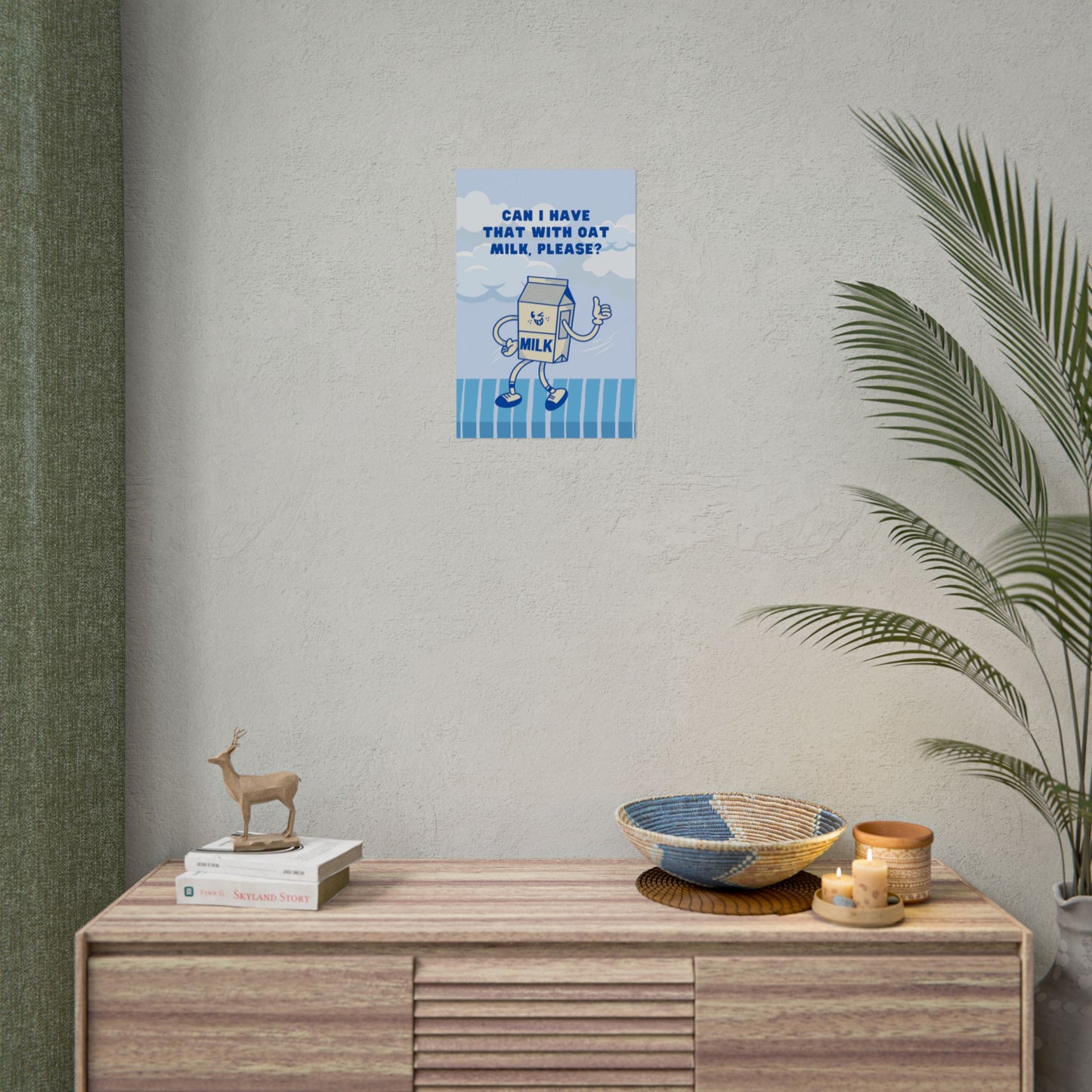 Can I Have That with Oat Milk, Please? ( Blue ) - Poster